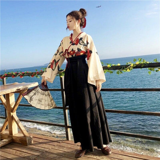 Robe Japonaise Kawaii-Jupe Longue-