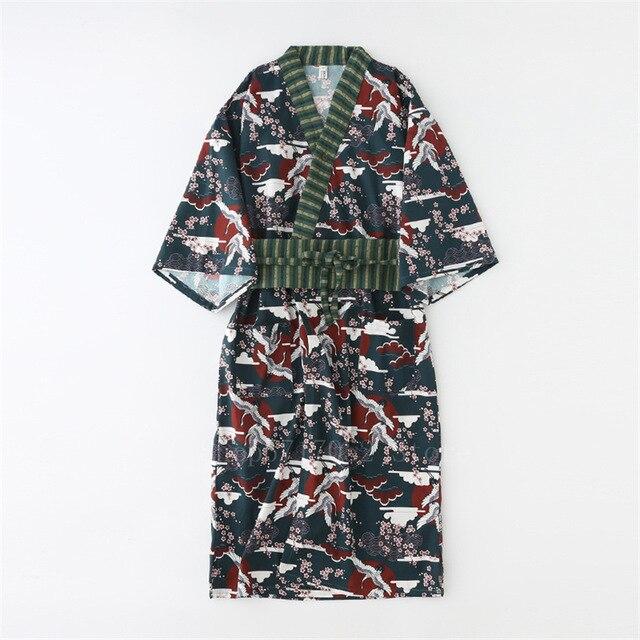 Robe Kimono Verte-Vert-L-