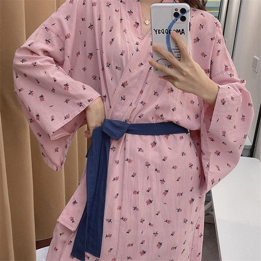 Robe de Chambre Kimono-Rose-