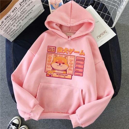 Sweat Japonais Femme-Rose-S-