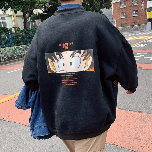 Sweat Japonais Goku-Noir-M-