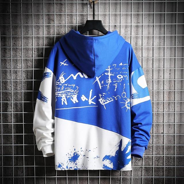 Sweat Shirt Japonais-Bleu-M-