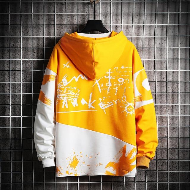 Sweat Shirt Japonais-Jaune-M-