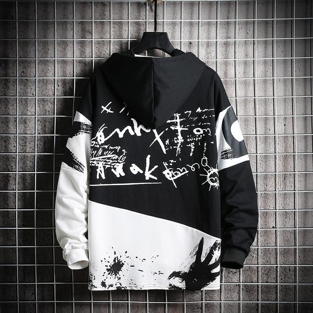 Sweat Shirt Japonais-Noir-M-