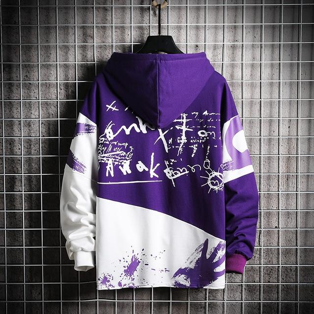 Sweat Shirt Japonais-Violet-M-