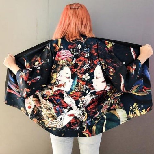 Veste Kimono Femme Japonais-