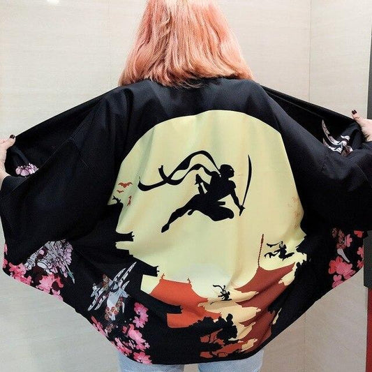 Veste Kimono Fluide Femme-