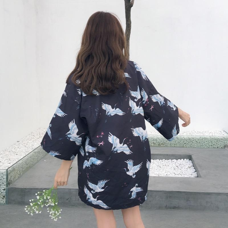 Veste Kimono Noir Femme-