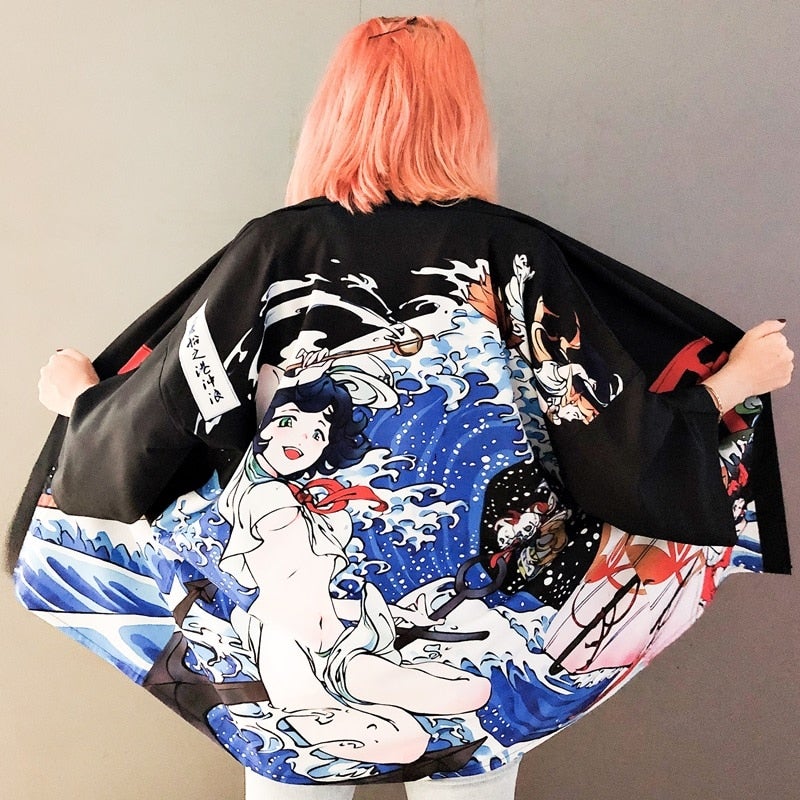 Veste Légère Kimono Femme-
