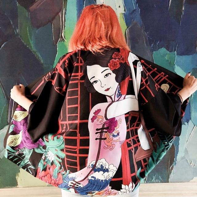 Veste Style Kimono Femme-