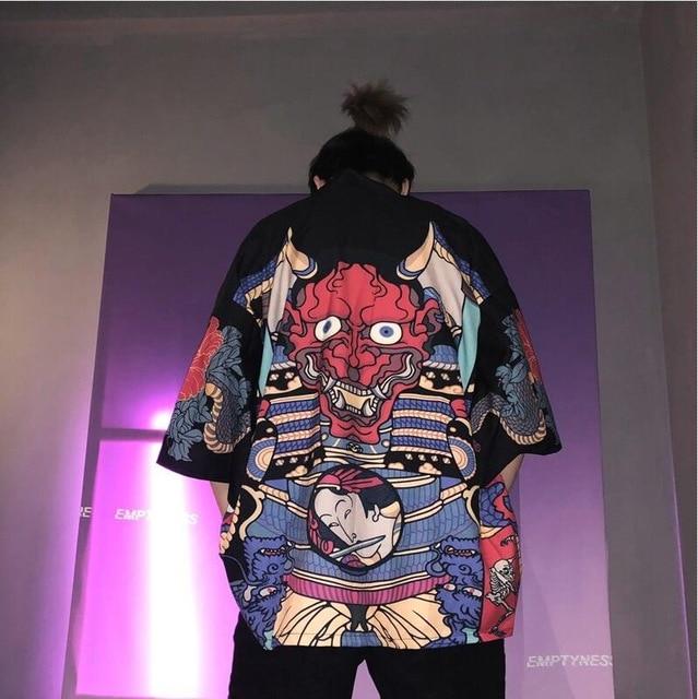 Yokai Kimono-Noir-L-