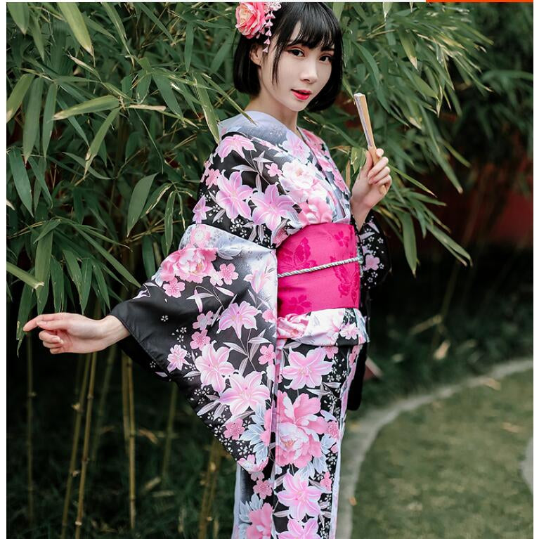 Yukata Femme Fleur de Cerisier-